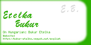 etelka bukur business card